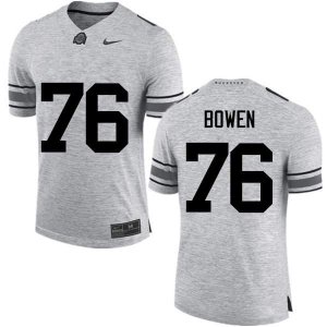 NCAA Ohio State Buckeyes Men's #76 Branden Bowen Gray Nike Football College Jersey CZT6345PC